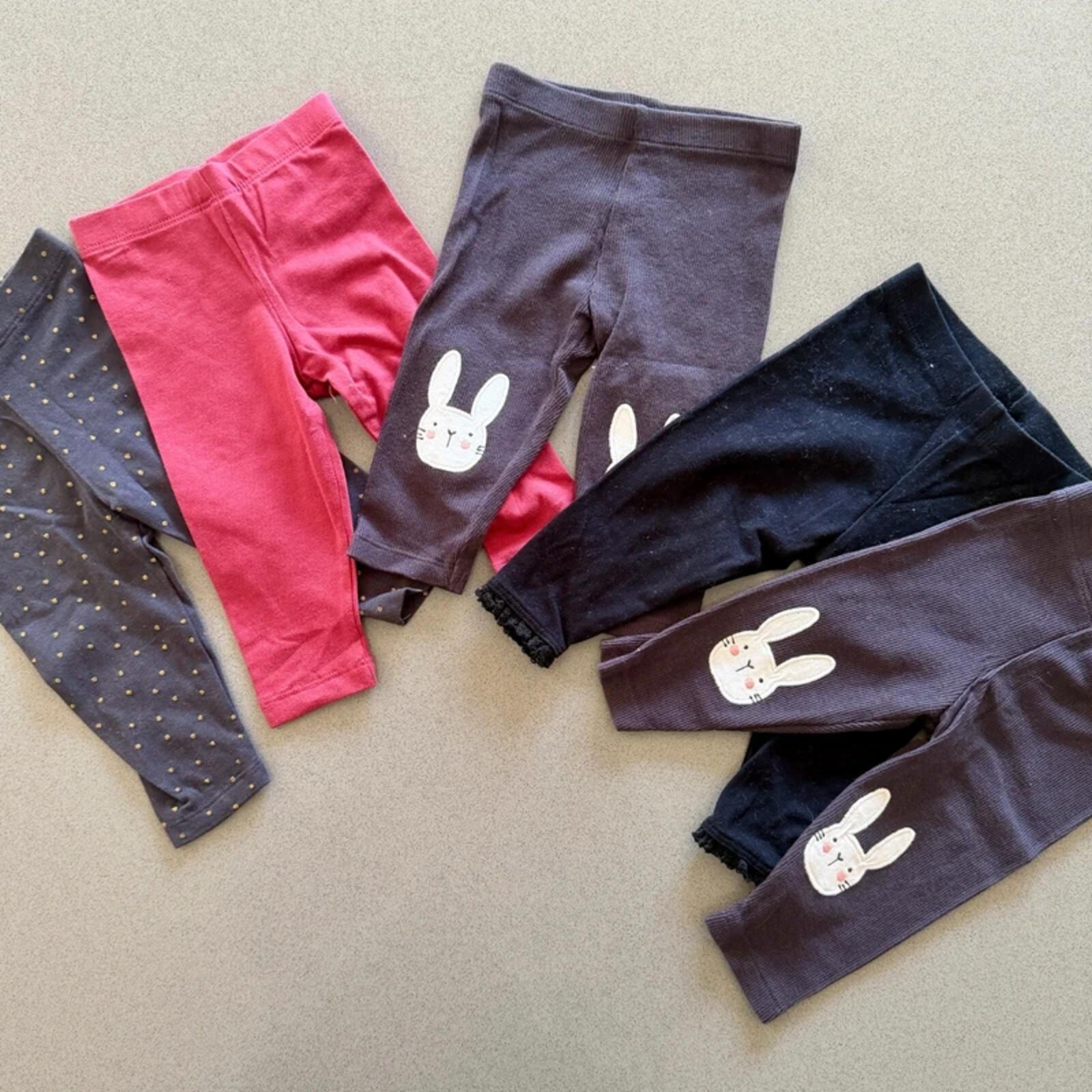 Baby Girl 3-6 months Bundle 5 Pairs of Leggings F&F Disney Next (30 18)