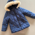 Girl age 4-5 years George Blue Padded Winter Coat Anorak (47 35)