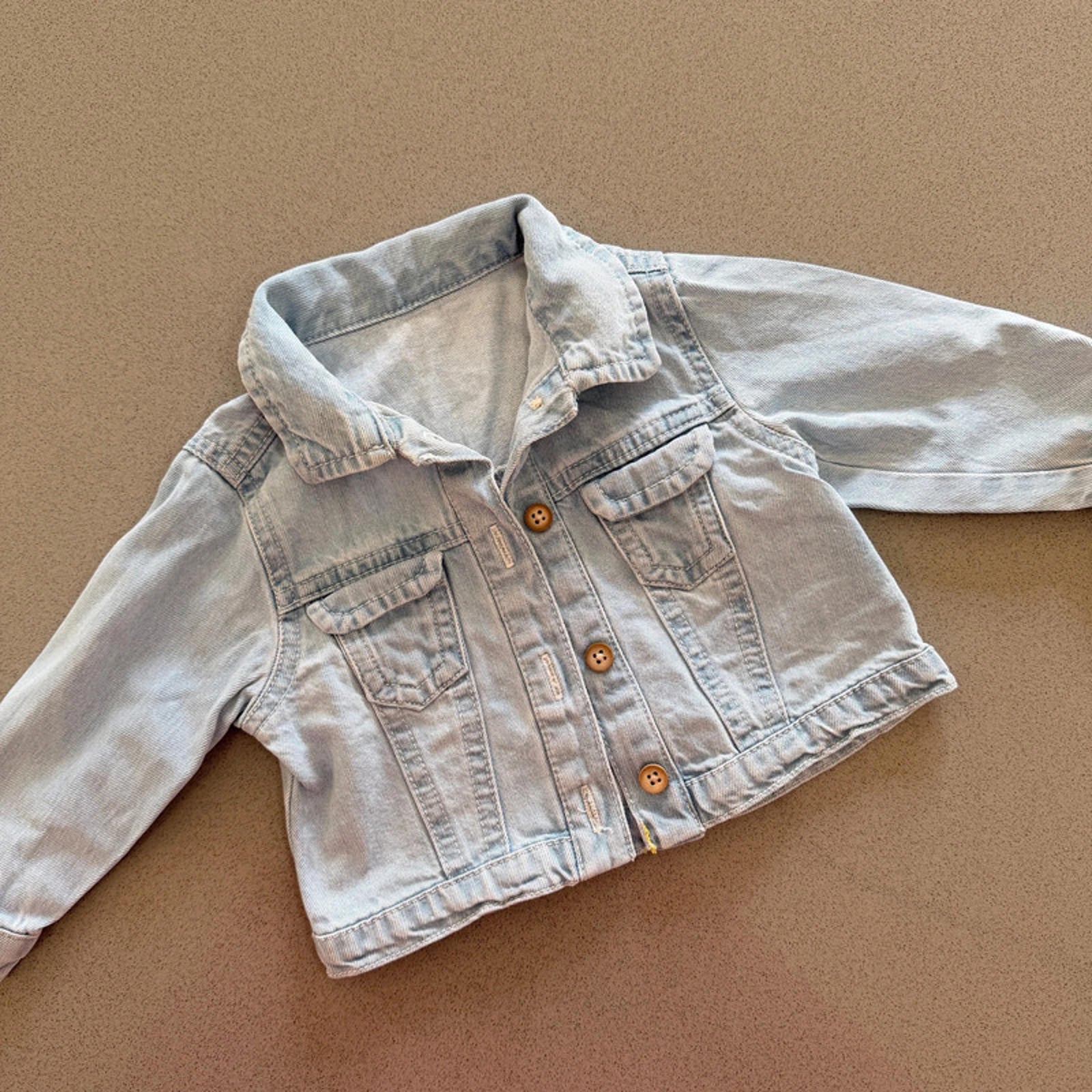Baby Girl 3-6 months George Light Blue Button Up Denim Jacket (60 74)