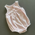 Baby Girl 1 month 4.5 kg Pink Sleeveless Romper Embroidered (40 27)