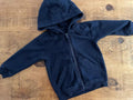 Baby Boy 12-18 months Matalan Blue Full Zip Hoodie with Kangaroo Pocket (29 23)