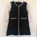 Baby Girl 18-24 months Black White Long Sleeve Dress (57 21)