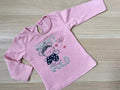 Baby Girl 9-12 months Sweet Junior Long Sleeve T-shirt Glitter Crystals (29 18)