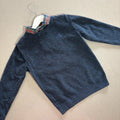 Boy age 6 years Next Blue Pullover Jumper with Shirt Collar (34 11)