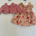 Baby Girl First Size 3.4 kg Next Rose Floral Smart Dress Set (47 01)
