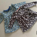 Baby Girl 3-6 months Next F&F 2 Cotton Long Sleeve Dresses Flowers Zebras (5021)