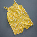 Baby Girl 0-3 months Primark Yellow Floral Short Strappy Summer Romper (28 10)