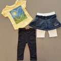 Baby Girl 6 months Levi's Bundle T-shirt Jeggings Skirt Denim (60 72)