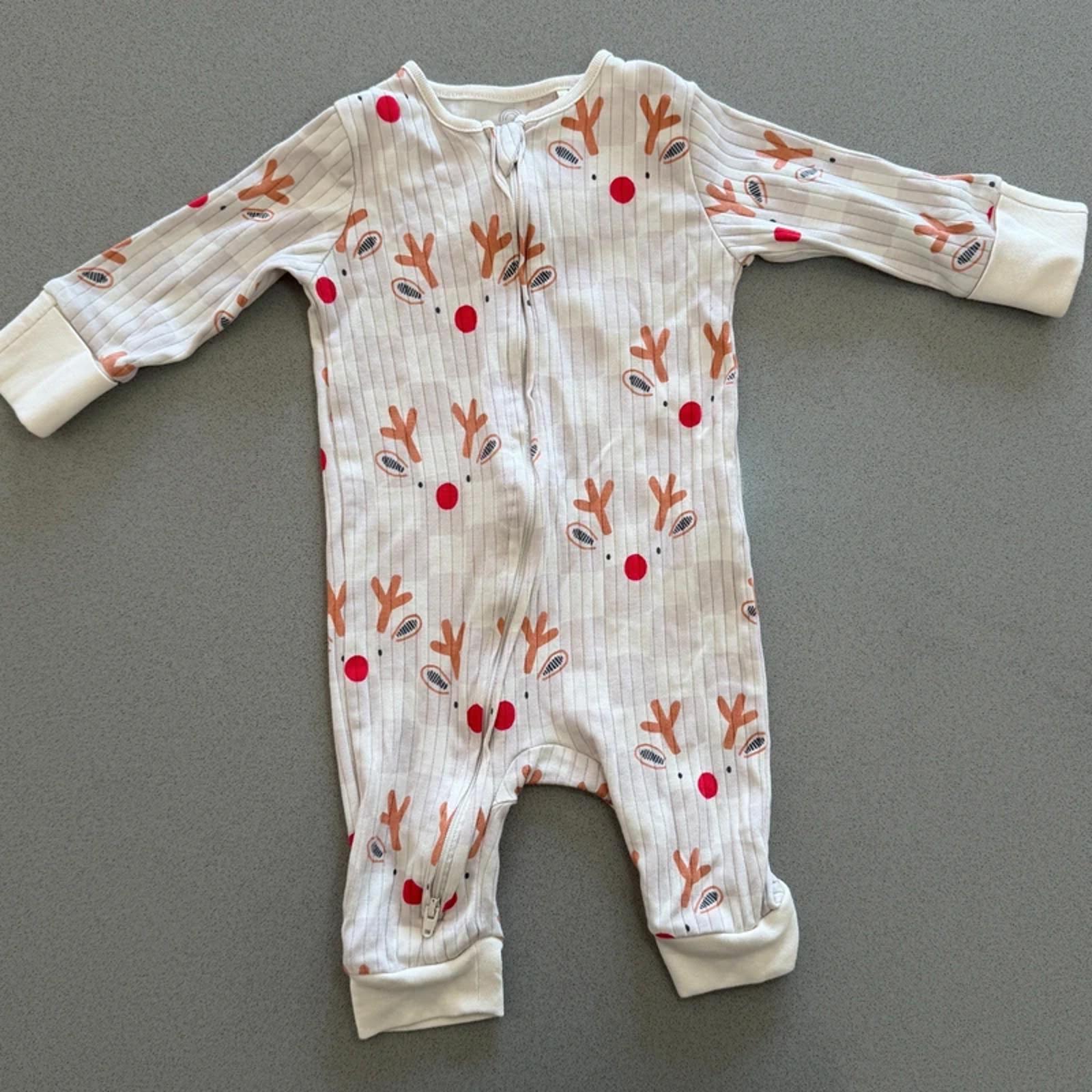 Baby Boy Girl Unisex 3-6 months Next Christmas Ribbed Zip Up Romper (36 10)