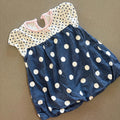 Baby Girl 3-6 months George Blue White Spotty Puffball Hem Dress (31 05)