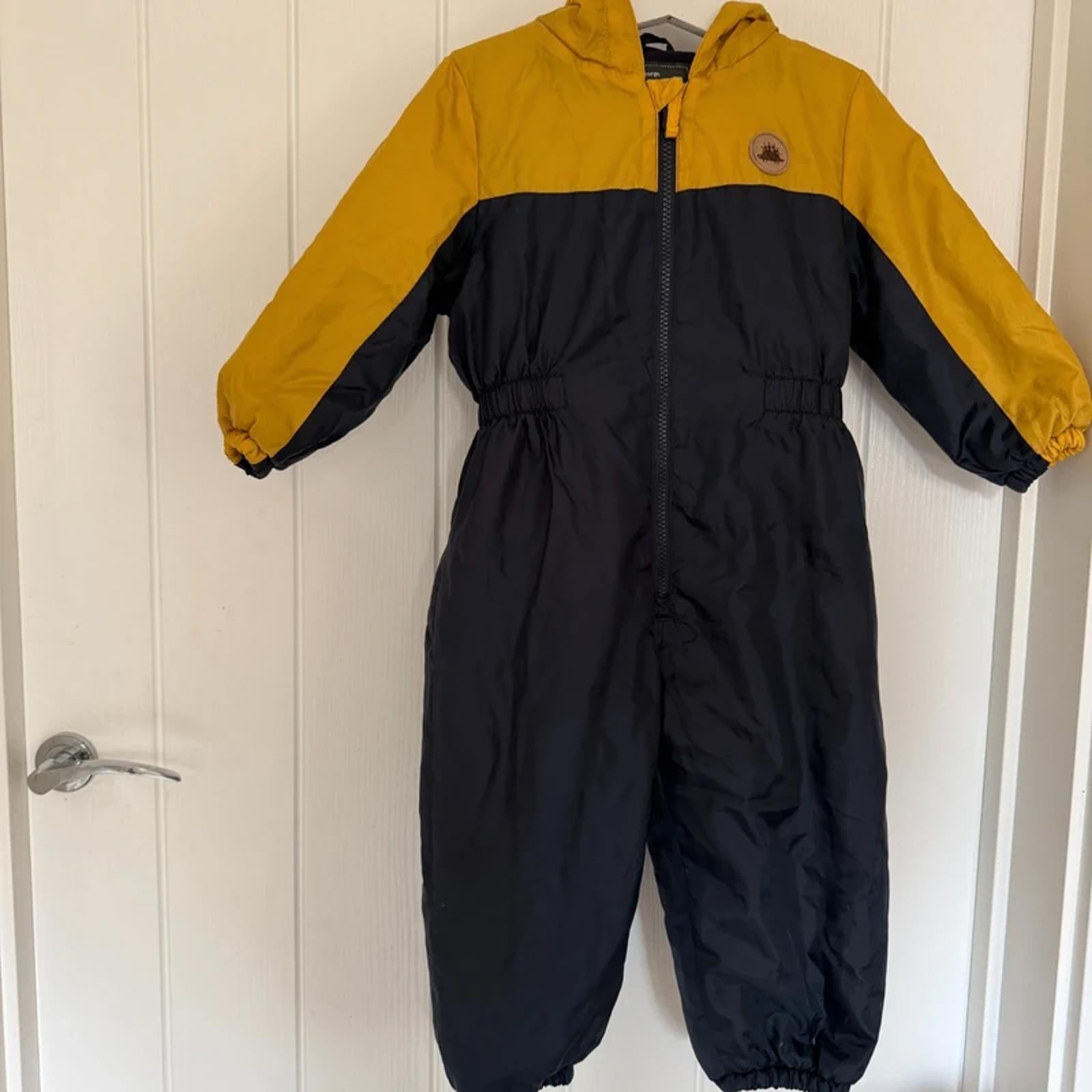 Boy age 2-3 years George Blue Yellow Hooded Snow Suit All in One (31 25)