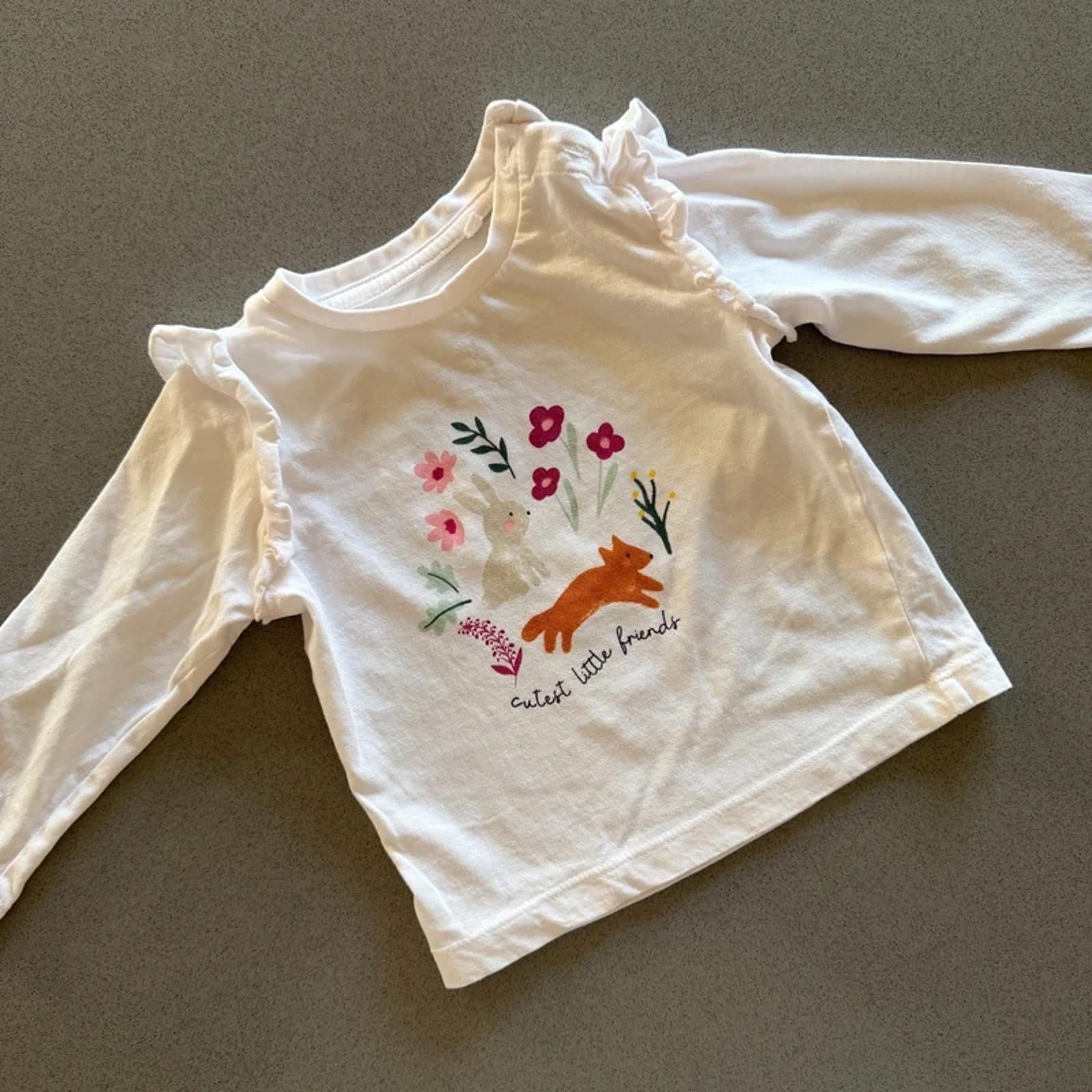 Baby girl 9-12 months Matalan Cutest Little Friends T-shirt (60 24)