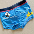 Baby Boy 9-12 months Blue Nautical Themed Swimming Trunks Bottoms (42 10)