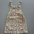 Baby Girl 18-24 months TU Beige Corduroy Animal Print Pinafore Dress  (52 18)