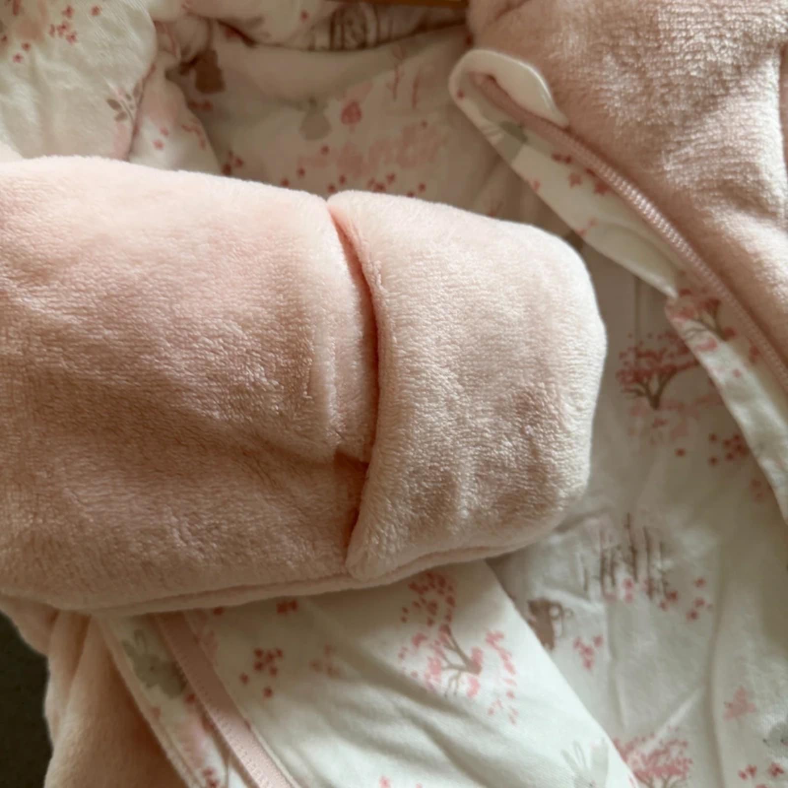 Baby Girl 3-6 months Mothercare Pink Furry Bunny Hooded Snowsuit BNWT (38 28)