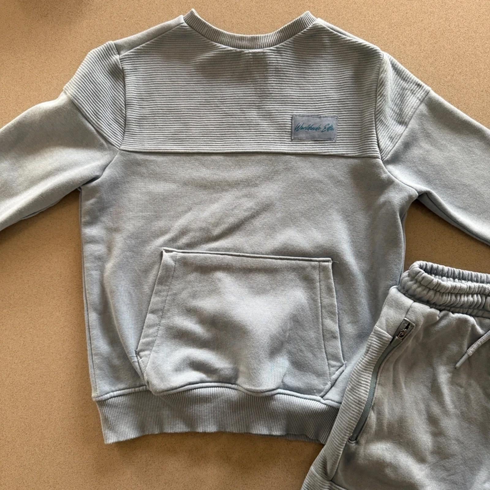 Boy age 6-7 years George Light Blue Sweatshirt & Shorts Outfit (59 07)