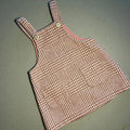 Baby Girl 9-12 months Next Pink Checked Warm Lined pinafore Dress (47 17)