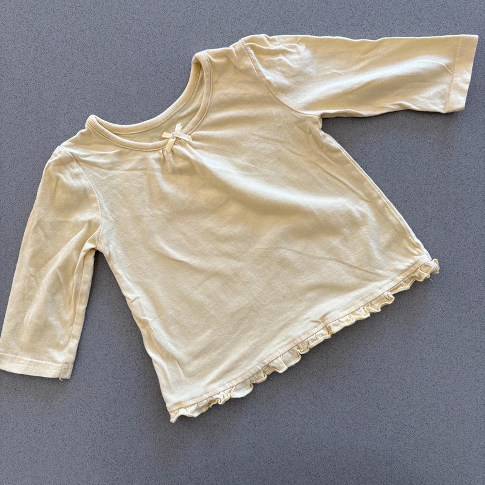 Baby Girl 3-6 months George Yellow Long Sleeve Top (26 17)