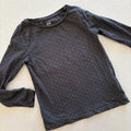 Girl age 2-4 years H&M Black Long Sleeve Spotty T-shirt Organic (52 21)