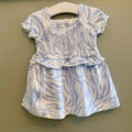 Baby girl 0-3 months Ted Baker Blue White Smocked Dress (61 36)