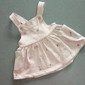 Baby Girl Newborn Nutmeg Pink Animal Jersey Pinafore Dress (19 15)