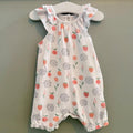 Baby Girl 3-6 months F&F White Summer Romper Fruit Flowers (15 06)