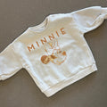 Baby Girl 0-3 months Disney Minnie Mouse Gold Foil White Sweatshirt (41 17)
