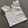 Baby Girl 0-3 months Primark White Sleeveless Top (57 18)