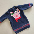 Baby Girl 3-6 months Next Christmas Rudolph Jumper Dress Sequins (30 02)