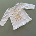 Baby Girl 6-9 months Lilac Long Sleeve Top Perfect Little Sister Gold (20 24)