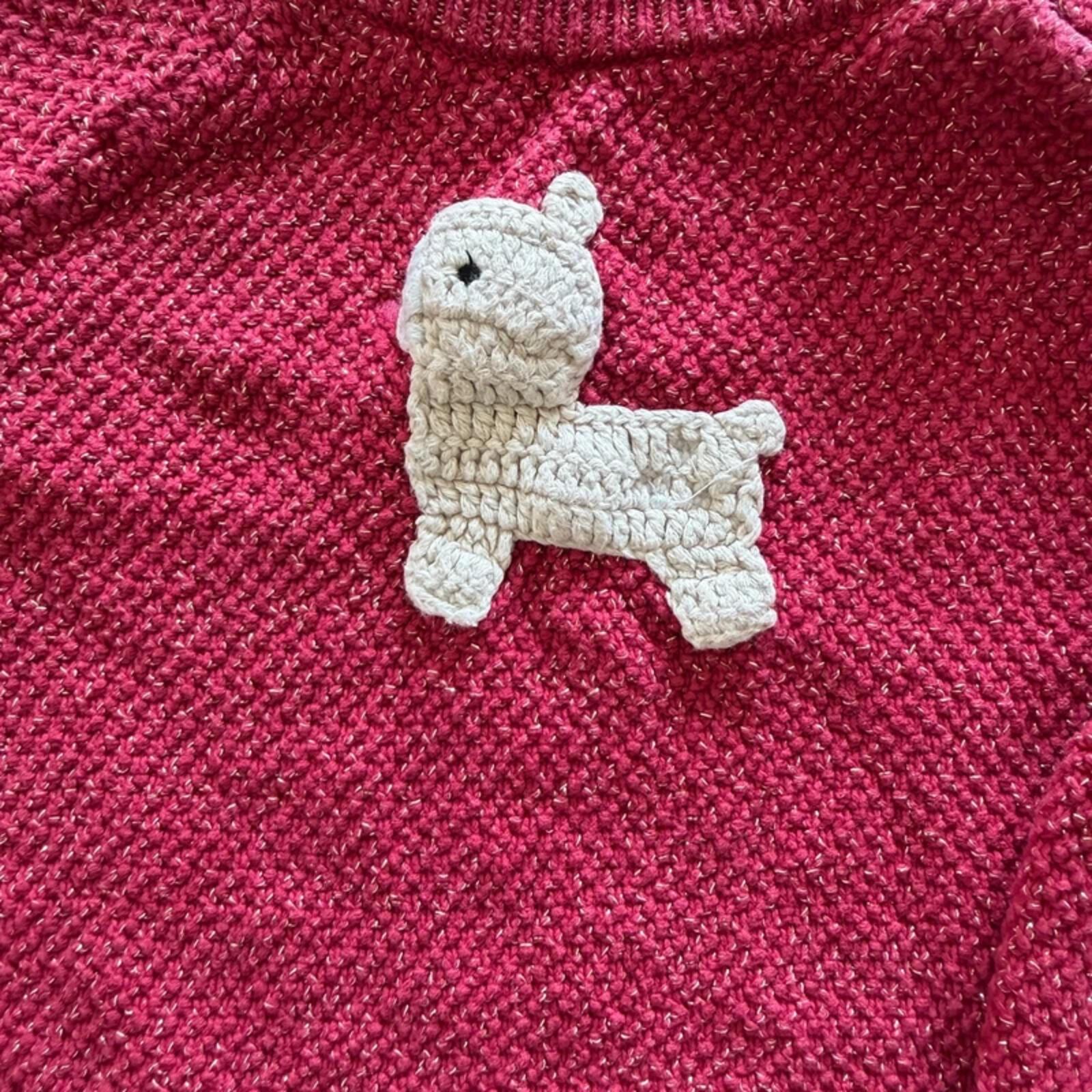 Baby Girl 9-12 months Mothercare Burgandy Gold Alpaca Knitted Outfit (16 21)