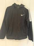 Boy 5-6 years Nike Black Hooded Zip Up Tracksuit Top (21  04)