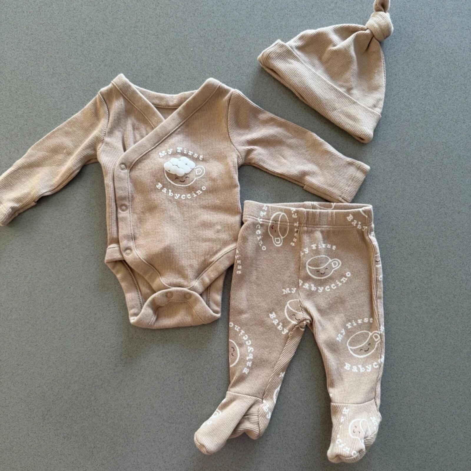 Baby Girl Boy Newborn Marks and Spencer My First Babyccino Outfit (40 09)