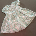 Baby Girl 0-3 months John Lewis Green Floral Short Sleeve Dress (18 20)