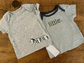 Baby Boy Girl Neutral 0-3 months Mothercare 2 Grey T-shirts  BNWT New (46 28)