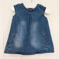 Baby Girl 1 month 4.5 kg Next Blue Denim A Line Dress (59 02)