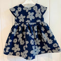 Baby Girl 12-18 months Jasper Conran Blue White Flower Formal Dress (44 16)