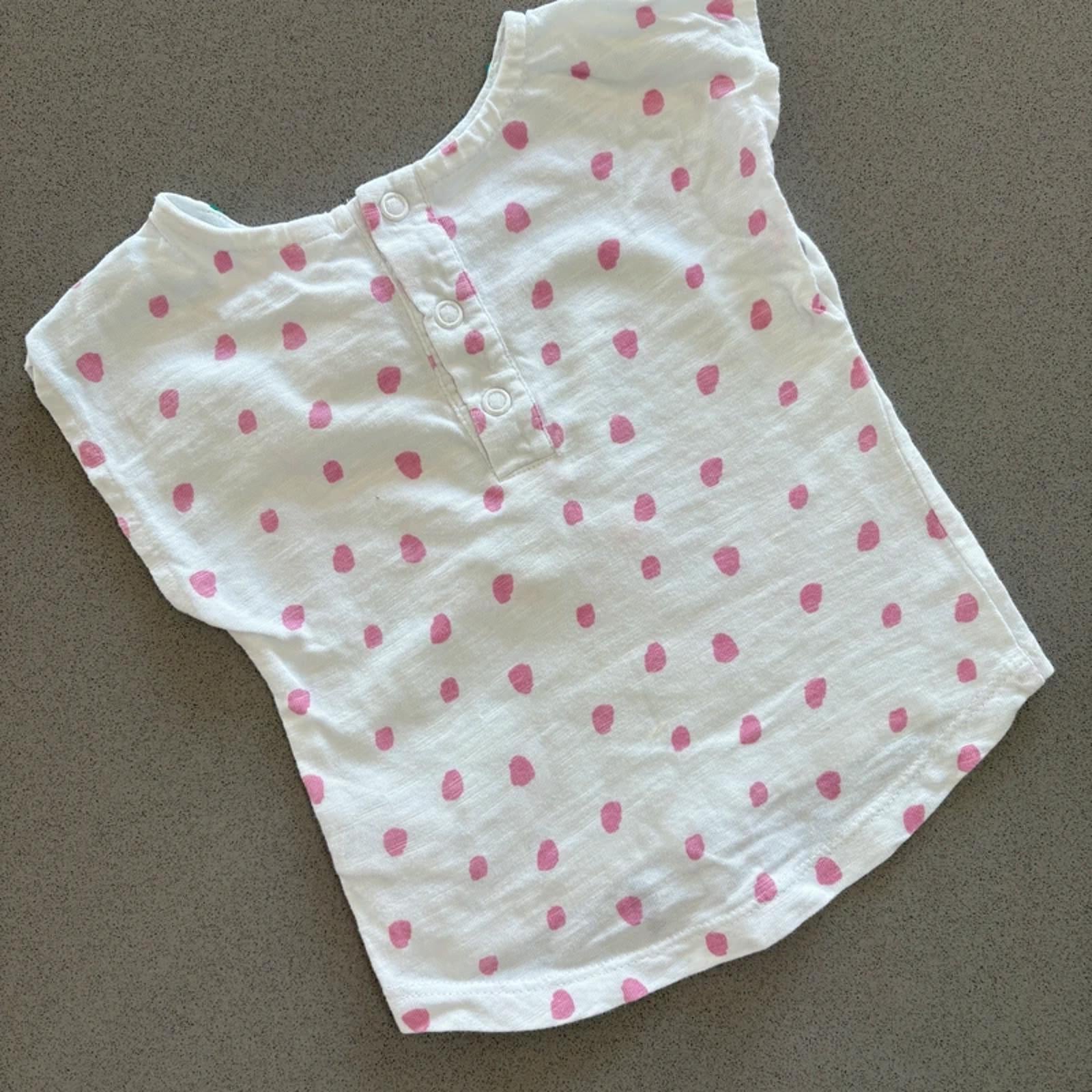 Baby Girl 0-3 months M&Co Embellished Cat White Short Sleeve T-shirt (17 21)