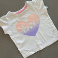 Baby Girl 9-12 months Primark Short Sleeve Love T-shirt (51 13)