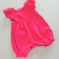 Baby Girl Newborn Matalan Bright Red Romper  Broderie Anglaise Ruffles (17 16)
