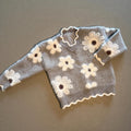 Baby Girl 18-24 months Shein Grey Floral Pullover Jumper (54 19)