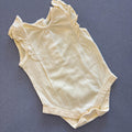 Baby Girl Newborn Matalan Yellow Sleeveless Bodysuit with Ruffles (15 19)