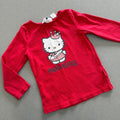 Baby Girl 1-2 years H&M Hello Kitty Red Long Sleeve T-Shirt (24 28)