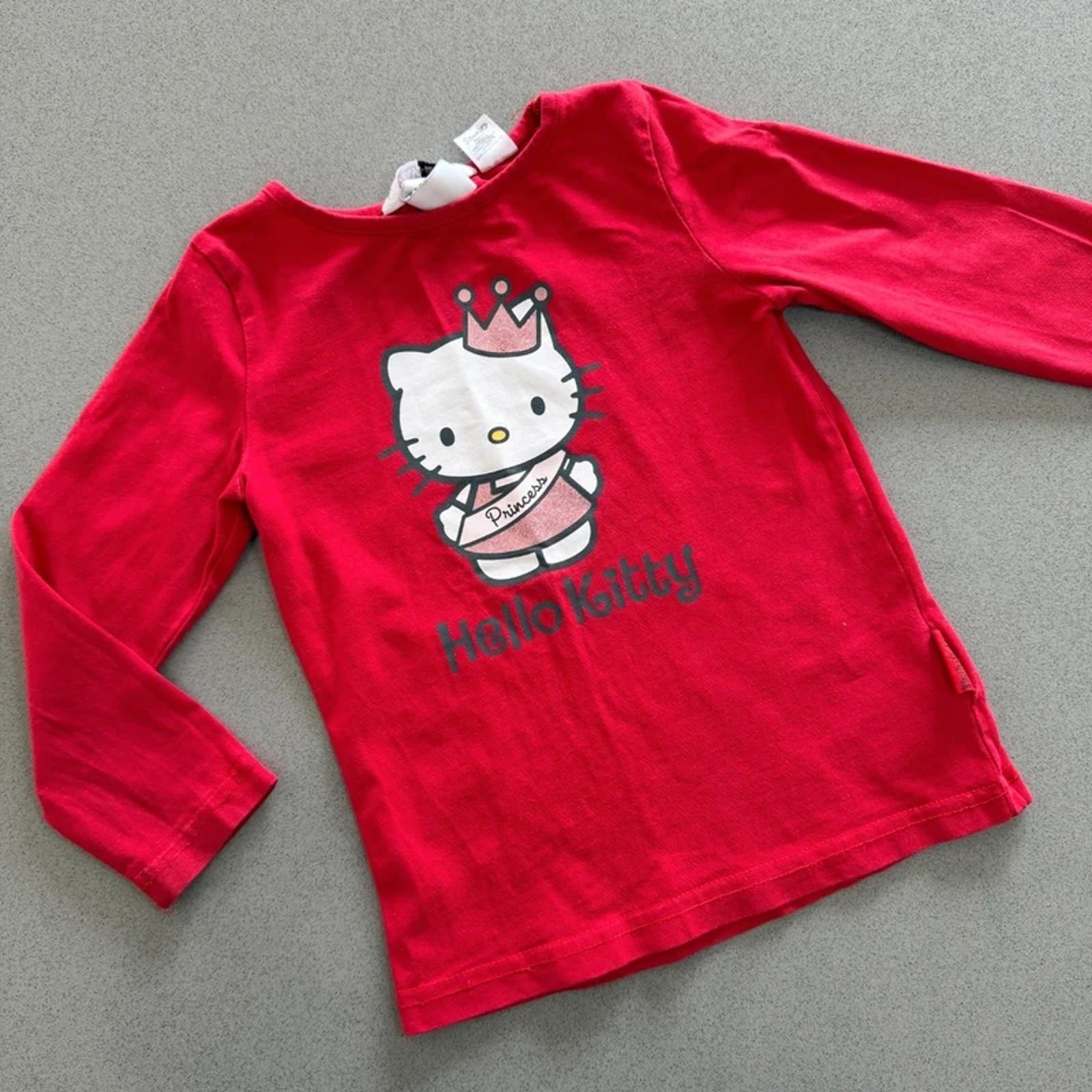 Baby Girl 1-2 years H&M Hello Kitty Red Long Sleeve T-Shirt (24 28)