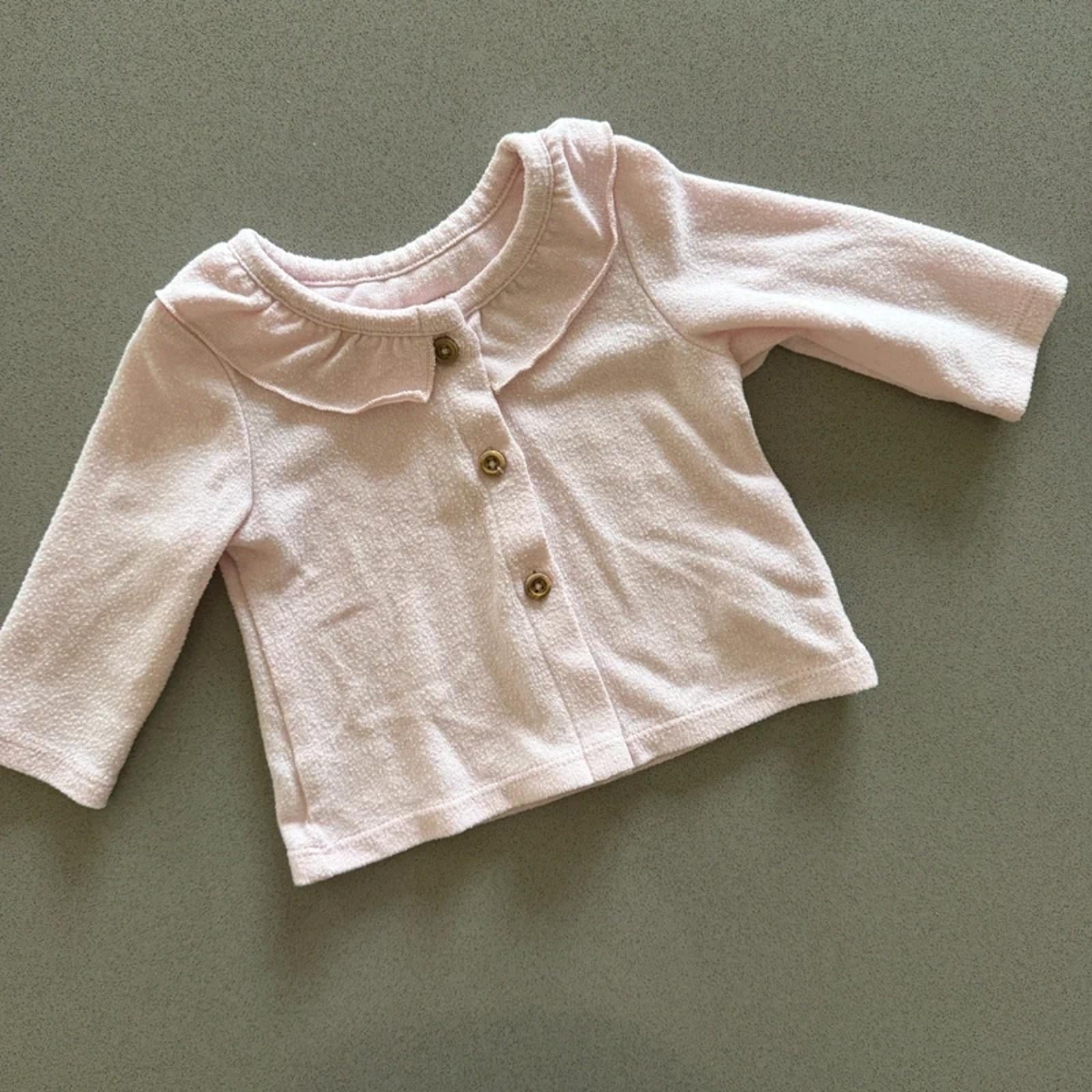 Baby Girl 3-6 months Matalan Pink Round neck Cardigan (46 15)