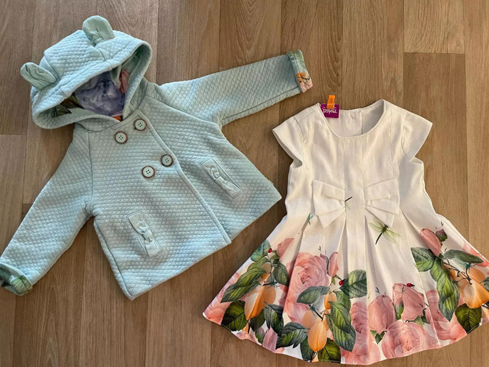 Baby Girl 3-6 months Ted Baker Smart Formal Occasion Dress & Jacket Outfit