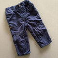 Baby Boy 3-6 months M&Co Blue Fully Lined Cotton Trousers Elasticated Waist
