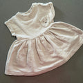 Baby Girl 0-3 months Mint Velvet Beige Short Sleeve Dress with Pocket (51 06)