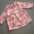 Baby Girl 0-3 months George Pink Lion Cotton Jersey Long Sleeve Dress (20 28)