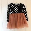 Girl Size 100 (3 years) NNJXD Spotty Tulle Skirt Dress (25 02)